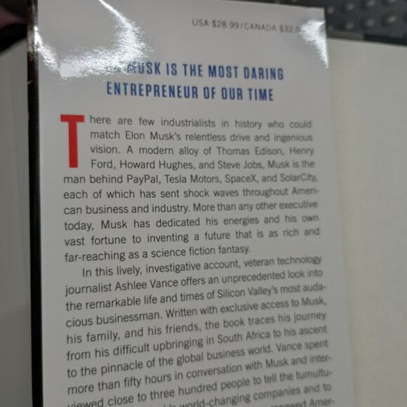 Elon Musk Tesla, Space X Quest For Fantastic Future Book - Picture 6 of 8